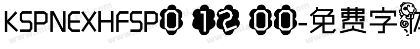 KSPNEXHFSP0 12 00字体转换